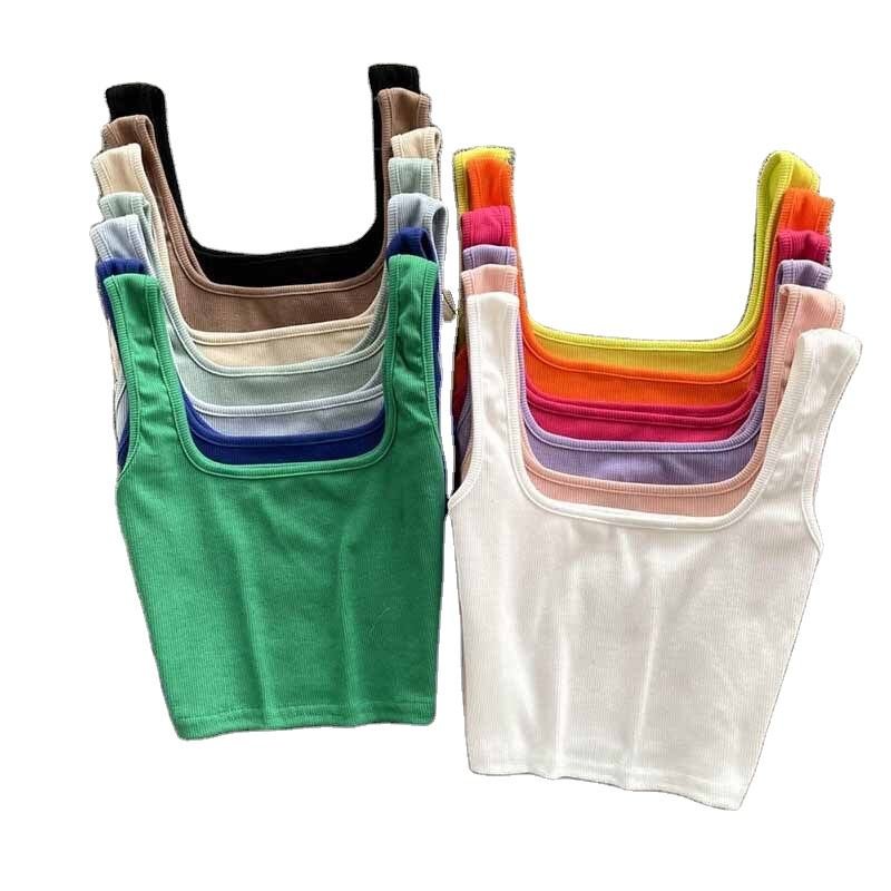 Tank Top Women Sexy Backless Top Slim Fit Bottoming Blouse Solid Crop Top Sleeveless (1)
