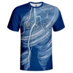Custom logo polyester O-neck T-shirt
