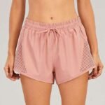 Breathable women’s athletic shorts