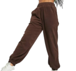Women's Plus Size Winter Warm Breathable Cotton Fleece Pants Custom Printed Lace Fur Lining Drawstring Elastic Thick Joggers
