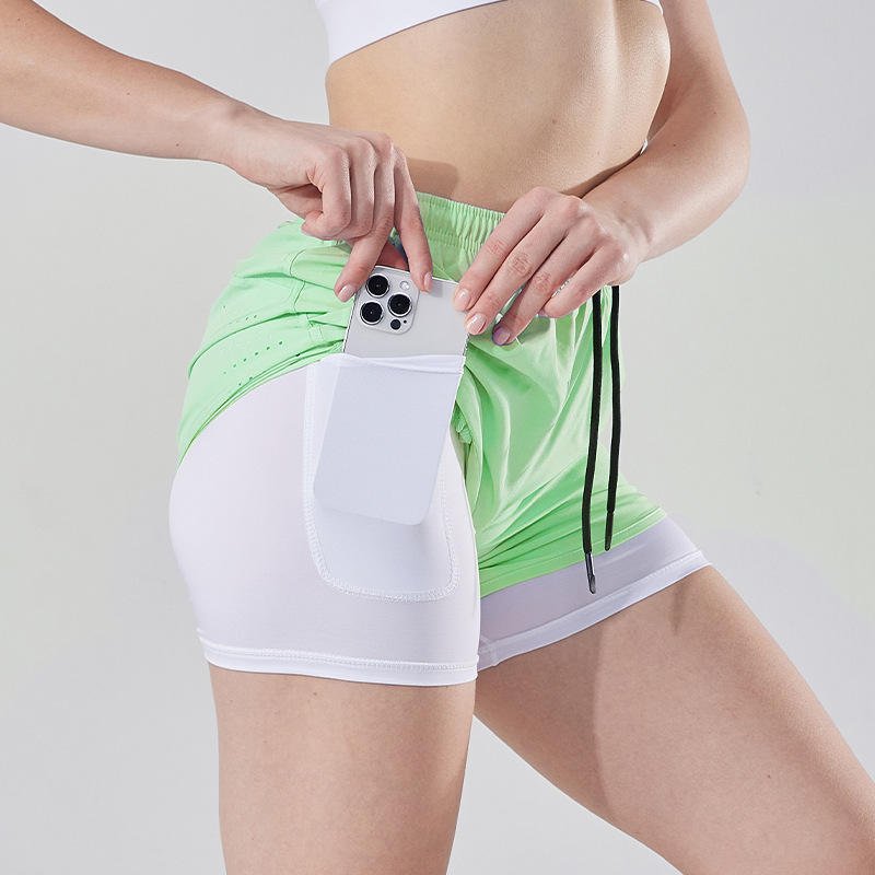 Women's High-Waist Sweat Shorts - Relaxed Fit Athletic Lounge Shorts with Smocked Elastic Waistband (1)