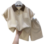 Boys polo shorts set