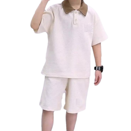 Boys polo shirt and shorts set