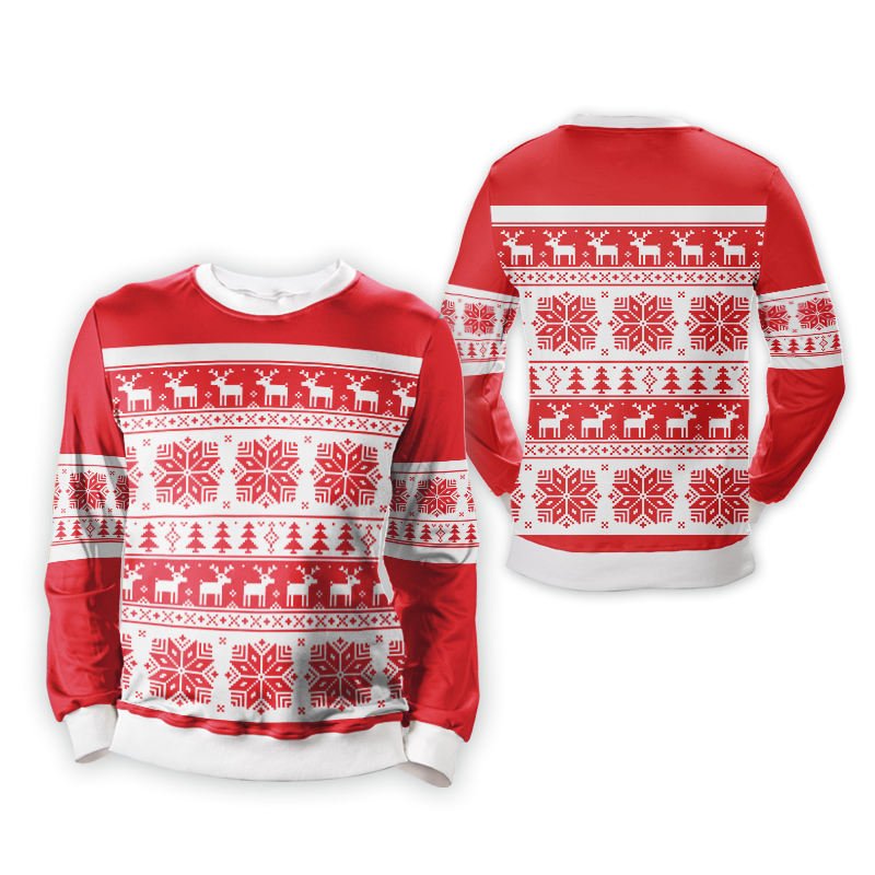 Custom Christmas sweatshirt front view