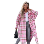Women's plaid flannel blouse