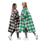 Custom women's plaid flannel blouse
