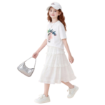 Girls T-shirt and skirt set