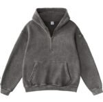 Tech fleece hoodie with arm zipper pocket