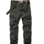 Men's 100% cotton cargo jogger fabric