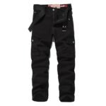 Men's cotton cargo joggers front view