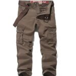 Men's cotton cargo joggers