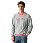 Men's heavyweight crewneck sweatshirt front view
