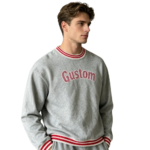 Men's heavyweight fleece sweatshirt fabric