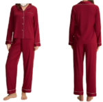 Knitted polyester pajama set