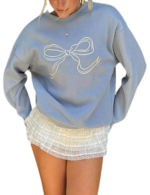 Women's graphic sweatshirt fabric