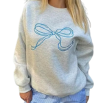 Women's bow graphic sweatshirt