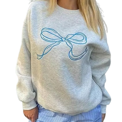 Women's bow graphic sweatshirt