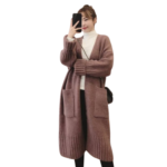 Women's loose fit chunky knit cardigan