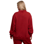 Women's oversized fleece sweatshirt fabric