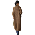 Custom women's V neck sweater coat