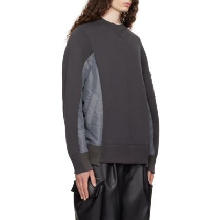 Women's drop shoulder paneled sweatshirt