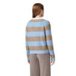 Women's striped knitwear cardigan