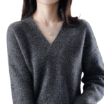 Women's Thick V Neck Knitwear