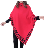 Women's wool blend shawl sweater