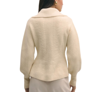 Women's casual wool blend knit sweater