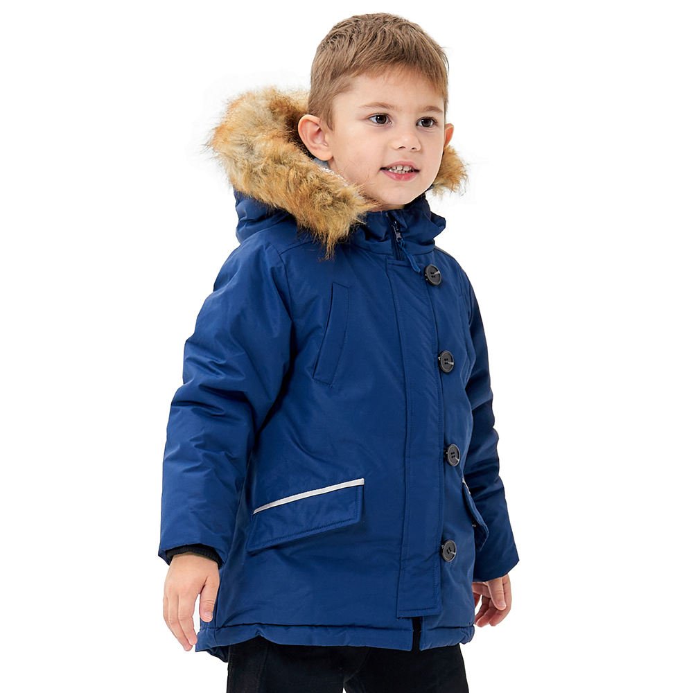 Custom Boys Winter Parka Jacket with Sherpa Fleece Lining & Hood (3)