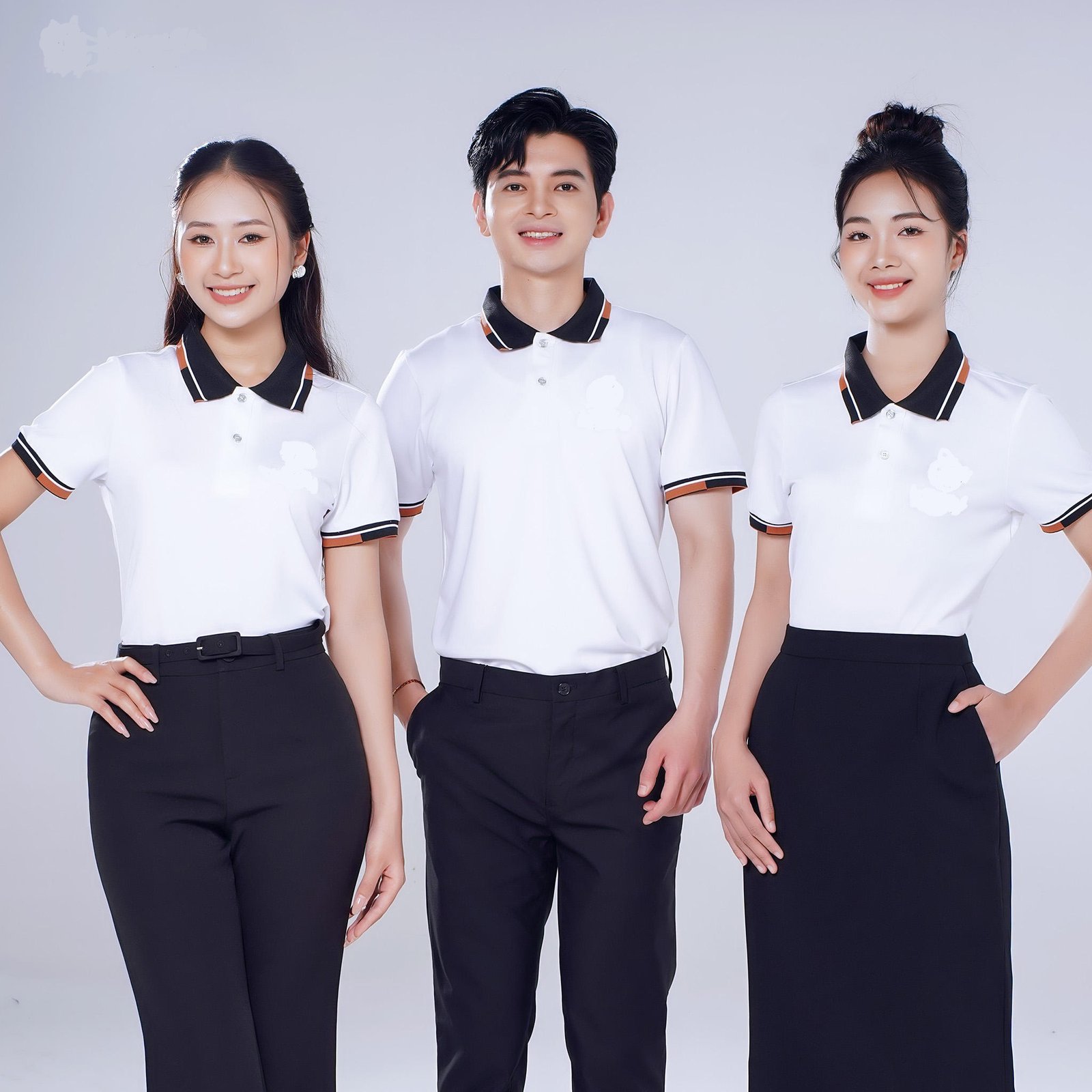 Custom Polo Shirt Embroidered Logo Corporate Staff Uniform Wholesale Supplier (3)