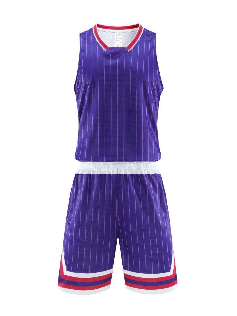 Custom Sublimation Basketball Jersey Set 100% Polyester Quick Dry Team Uniform (3)