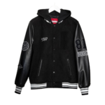 Custom wool leather varsity jacket manufacturer