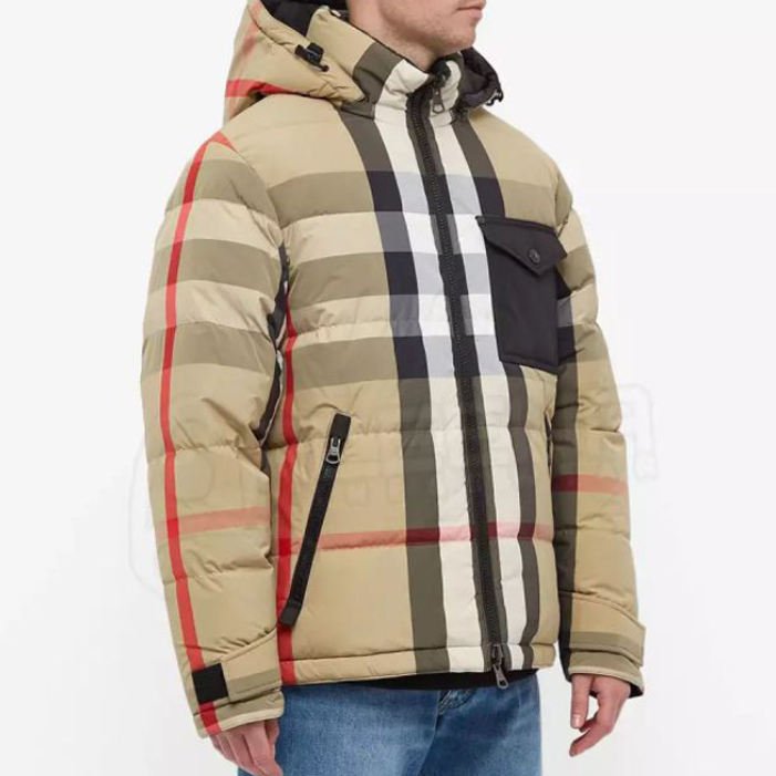 Men’s Hooded Puffer Jacket Warm Microfleece Winter Outdoor Coat (3)