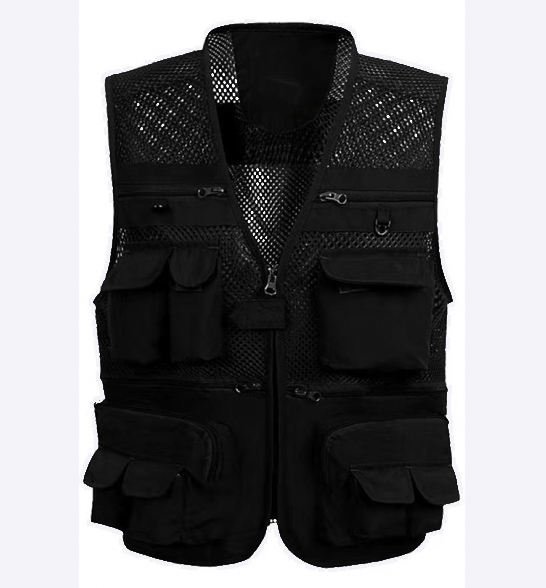 Men’s Multi-Pocket Cargo Fishing Vest Outdoor Photography Hiking Waistcoat (3)