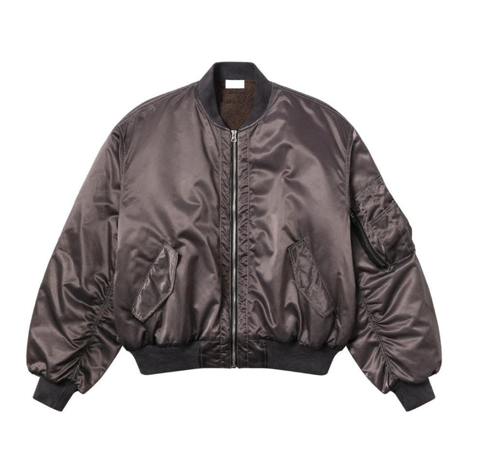 Men’s Satin Oversized Puffer Bomber Jacket Quilted Waterproof Coat (4)
