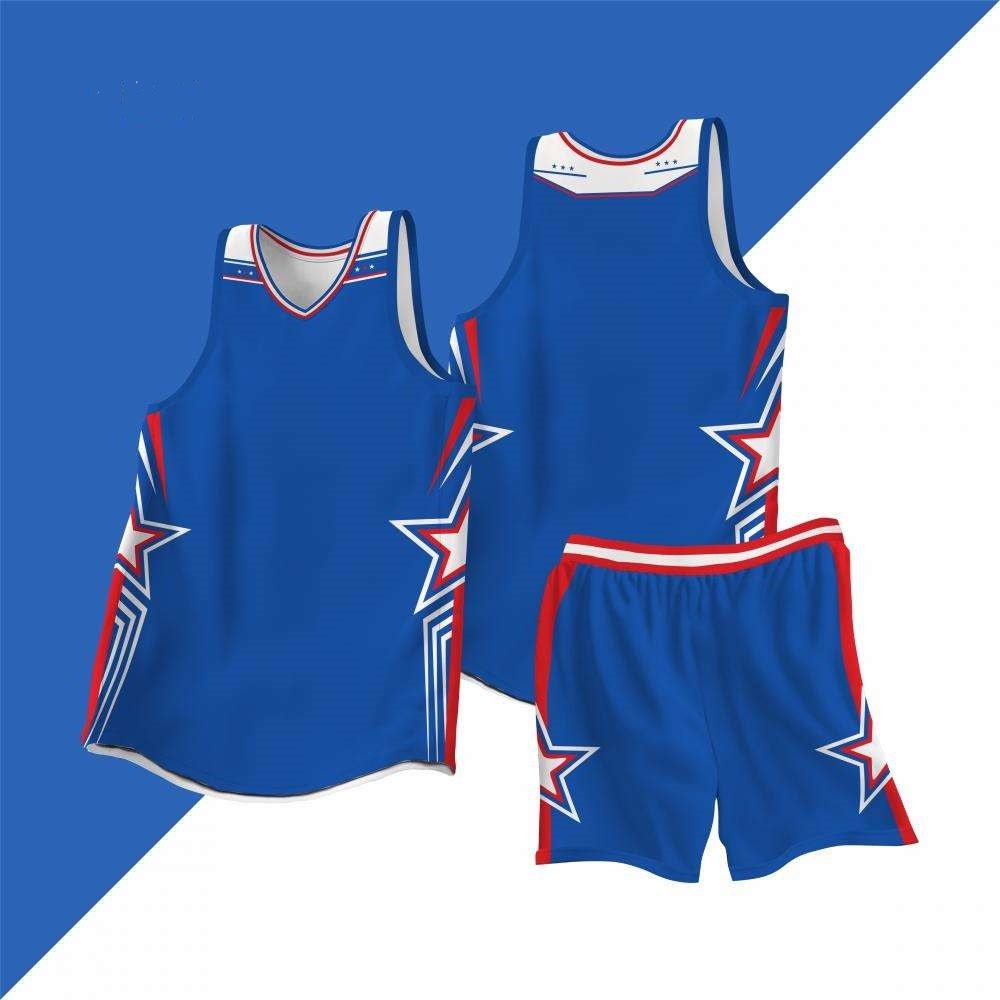 Men’s Thai Custom Basketball Kit 100% Polyester 220G Quick-Dry Breathable Team Uniform (4)