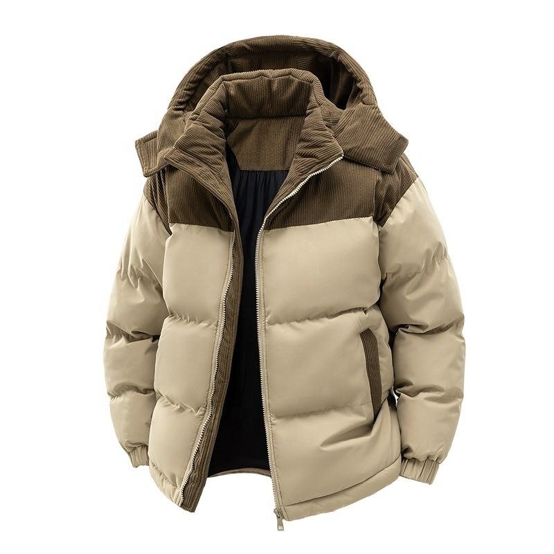 Men’s Thick Puffer Jacket Fleece Lined Casual Winter Coat (1)