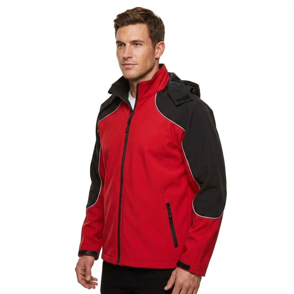Outdoor Waterproof Softshell Jacket Windproof Hooded Hiking & Mountaineering Coat (1)