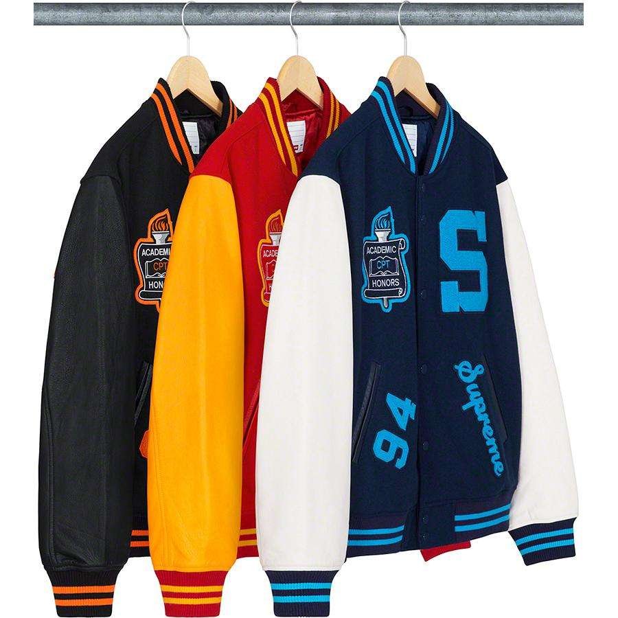Plus Size Vintage Varsity Letterman Jacket Wool Denim Cow Skin Reversible Winter Coat Custom Made (1)