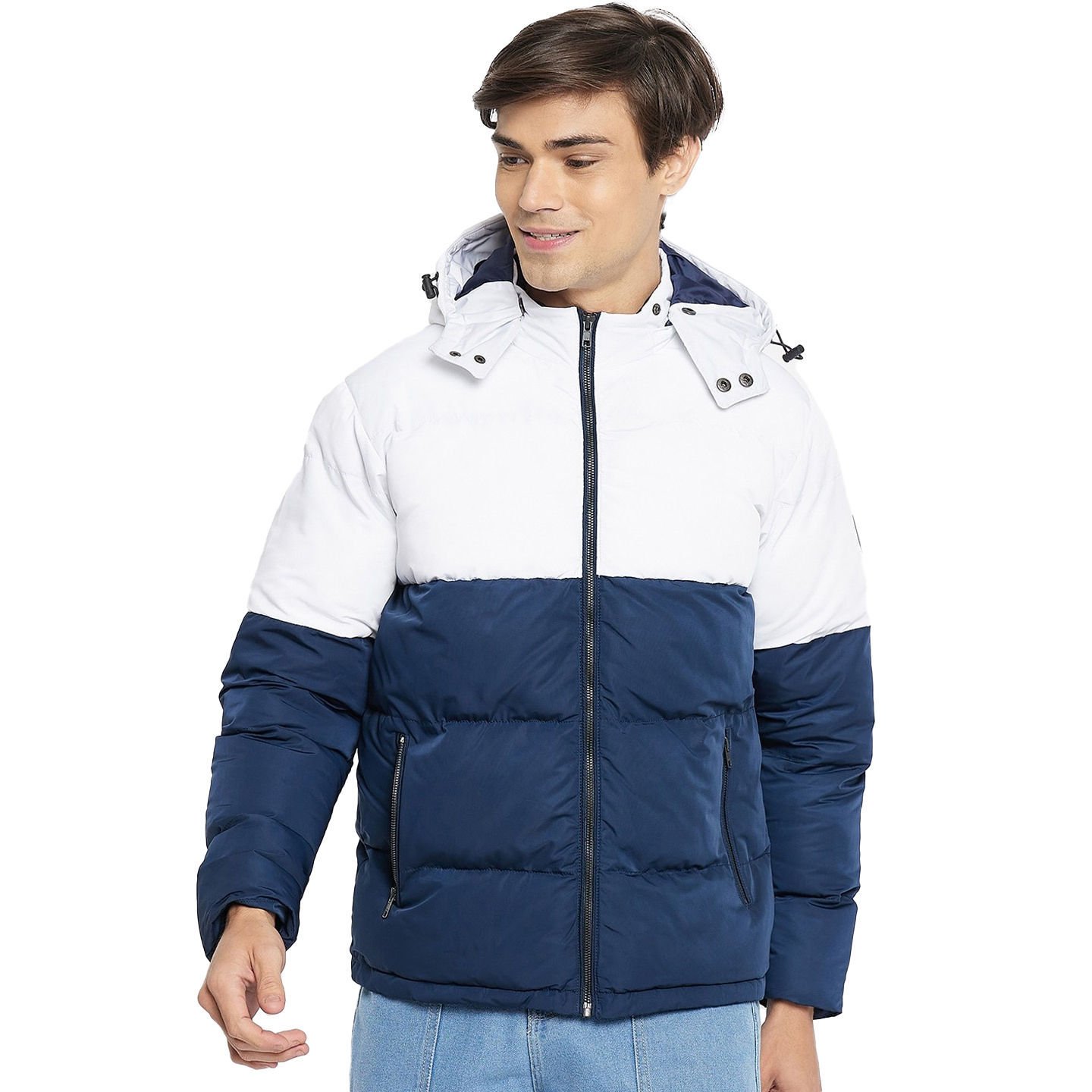 Unisex Hooded Puffer Jacket Waterproof Bubble Winter Coat (4)