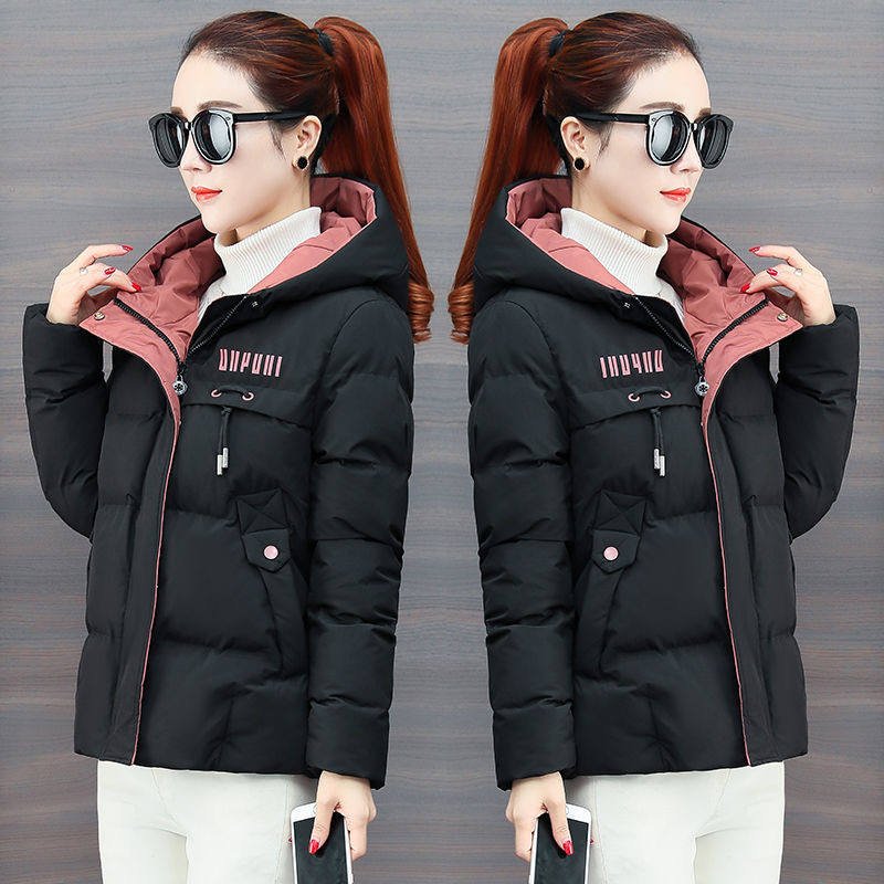 Women’s Hooded Padded Parka Jacket Slim Fit Warm Winter Coat (2)
