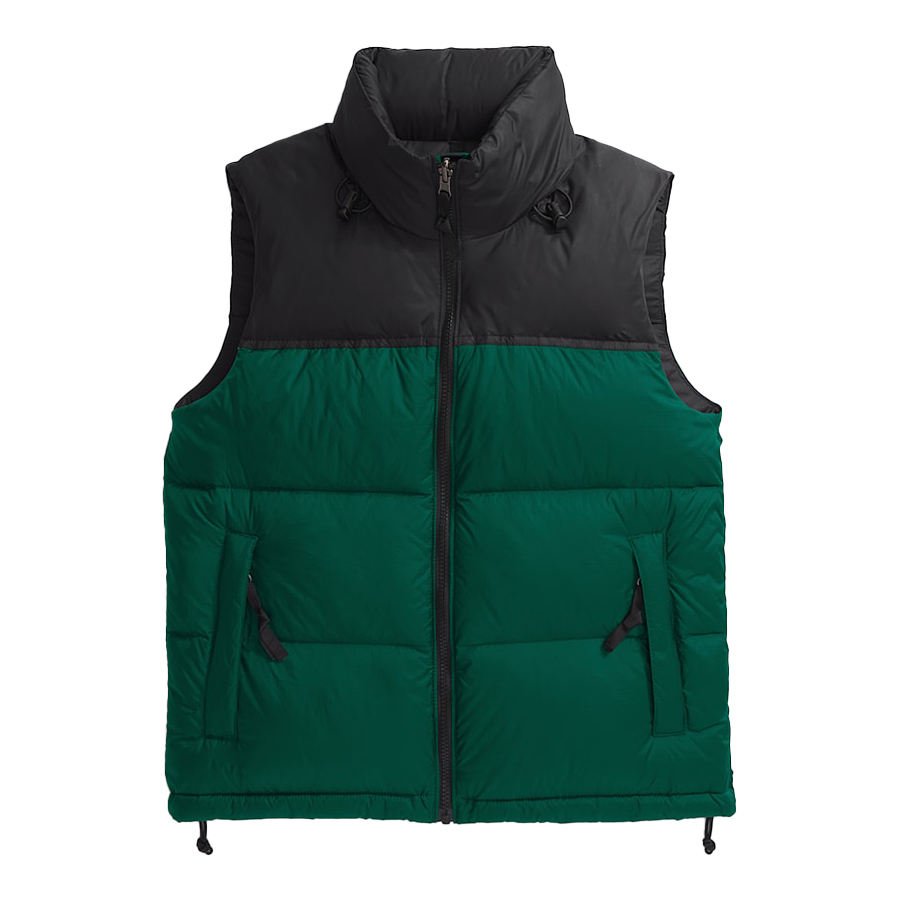 Women’s Waterproof Puffer Vest Thick Winter Waistcoat Custom Green Jacket (4)