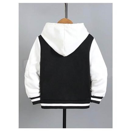Boys color block varsity jacket