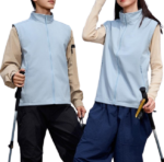 Custom logo unisex softshell vest