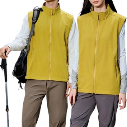 Couple softshell workwear vest for men and women
