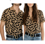 Custom couples golf polo shirt set