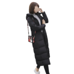 Plus size women’s hooded padded winter jacket