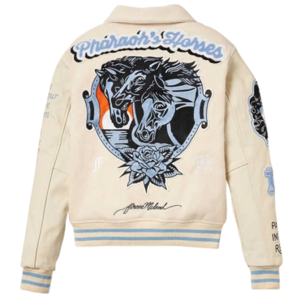 Men's plus size wool varsity jacket