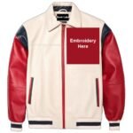Custom PU leather varsity jacket manufacturer